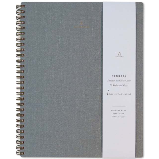 Appointed/Notebook/Notebook/Dove Gray:Grid