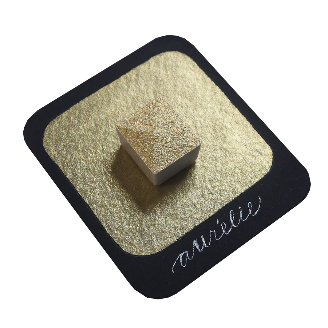 The Creative Kinds/Calligraphy Ink/Single Half Pan Shimmer - Aurelie