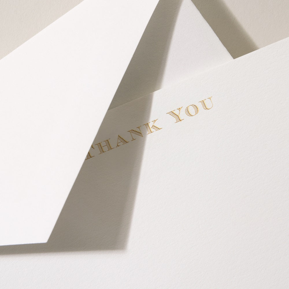 Crane/ボックスカード/Regency Thank You Card(10 Flat Cards / 10 Envelopes)