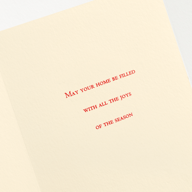 Crane/ボックスカード/Pepperberry In Vase Holiday Greeting Card