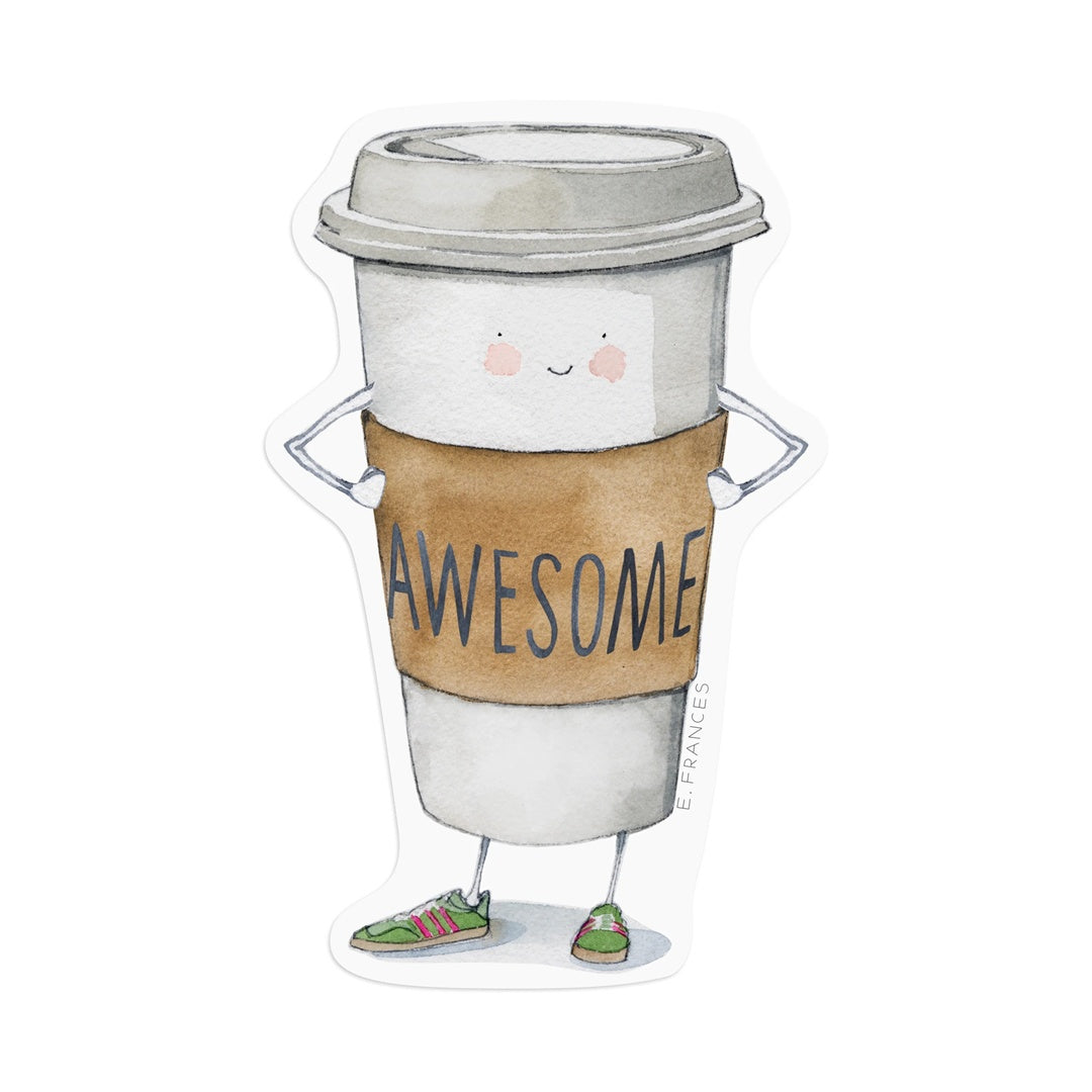 E.Frances/ステッカー/Awesome Coffee Sticker
