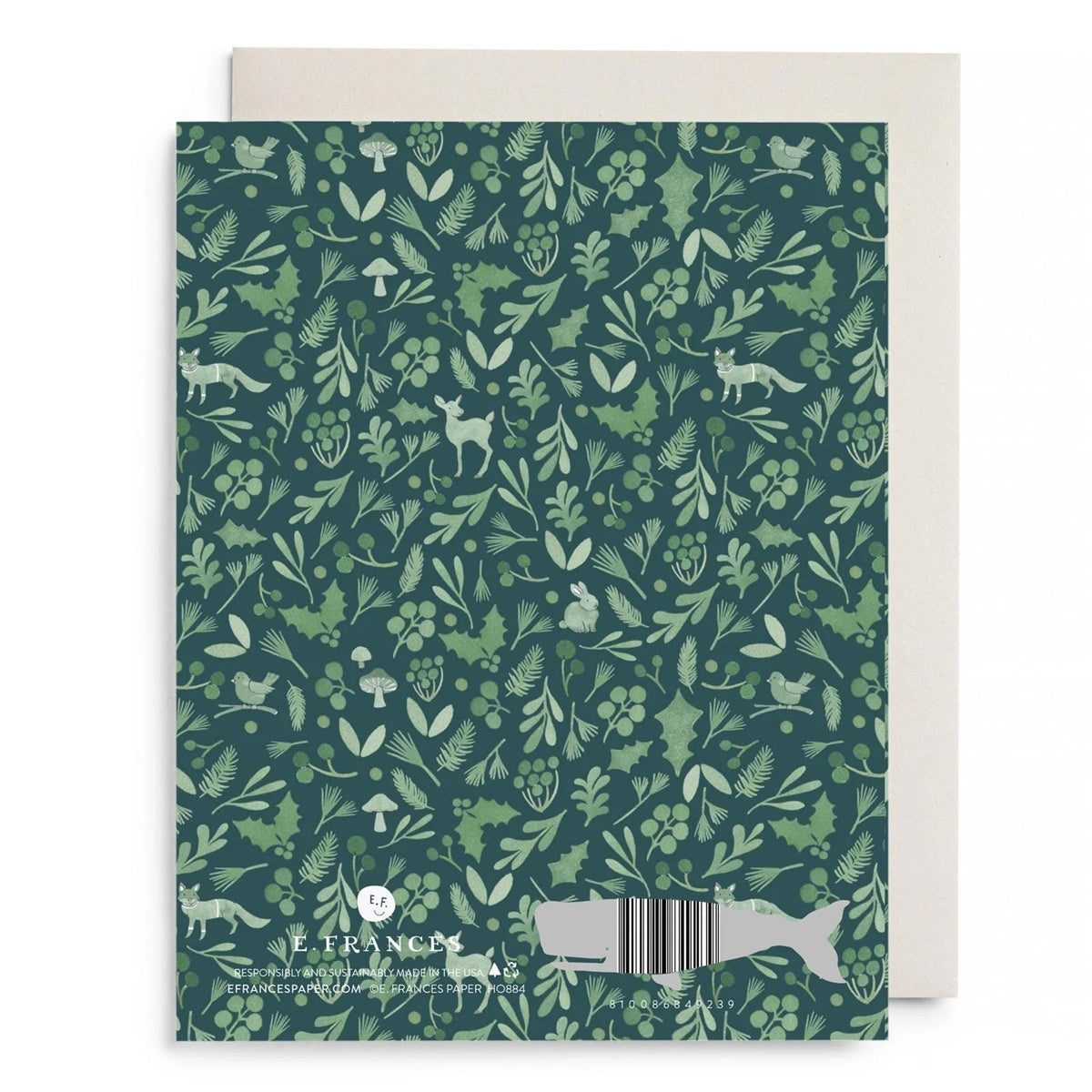E.Frances/シングルカード/Winter Forest Christmas Greeting Card
