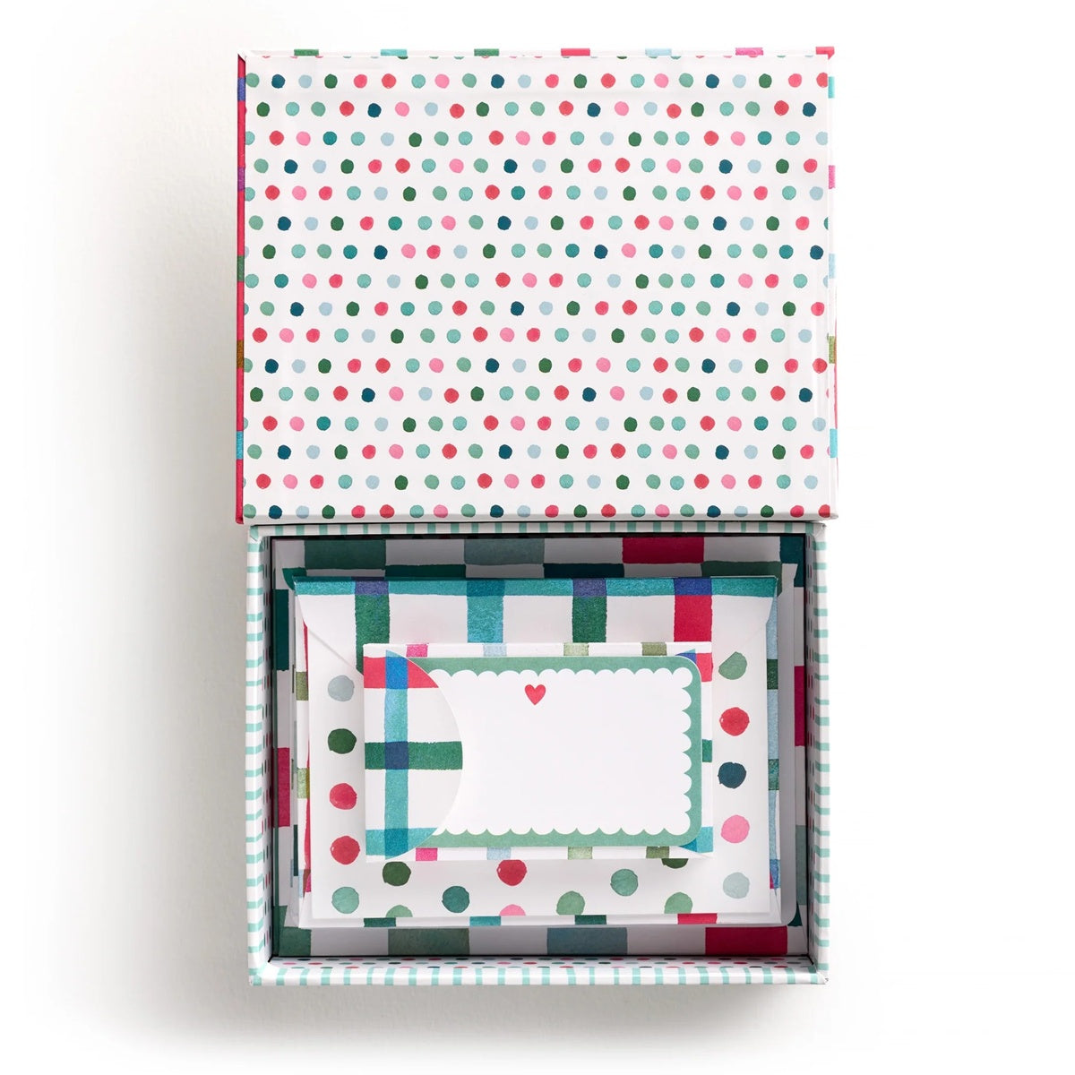 E.Frances/ボックスカード/Happy Plaid Stationery Set