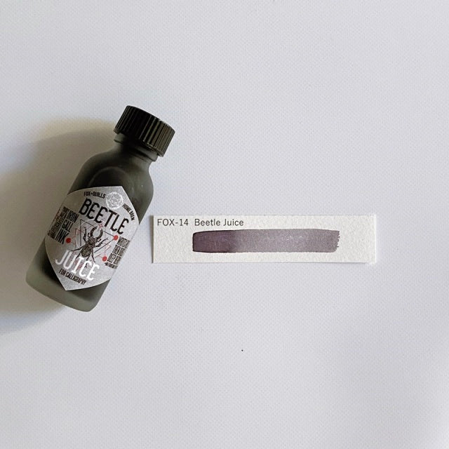 Fox and Quills/Calligraphy Ink/Beetle Juice Iron Gall Ink 30ml