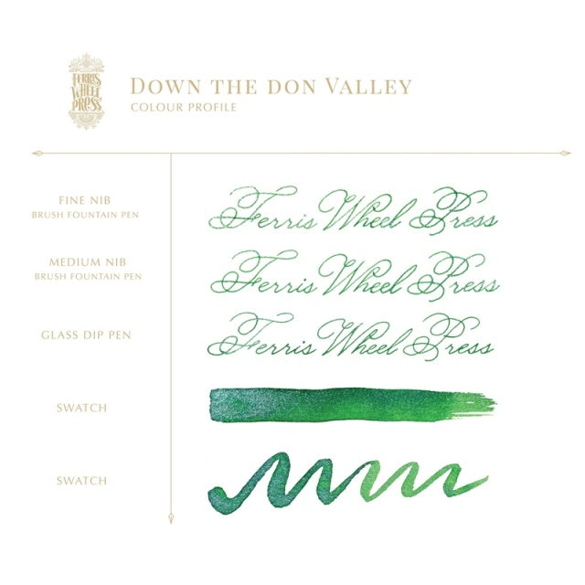【在庫限り】Ferris Wheel Press/インク/Down the Don Valley 38ml