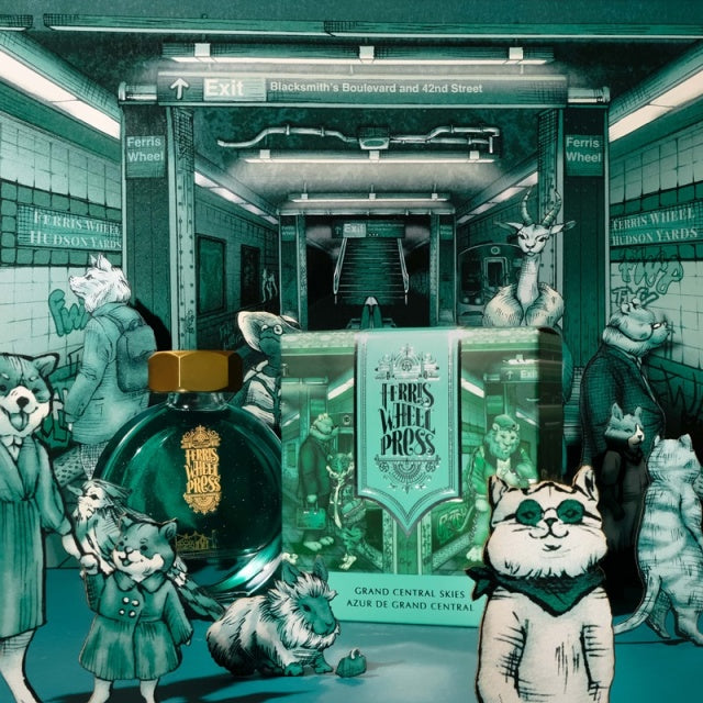 【在庫限り】Ferris Wheel Press/インク/Grand Central Skies Ink 38ml