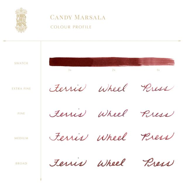 【在庫限り】Ferris Wheel Press/インク/Candy Marsala Ink 38ml