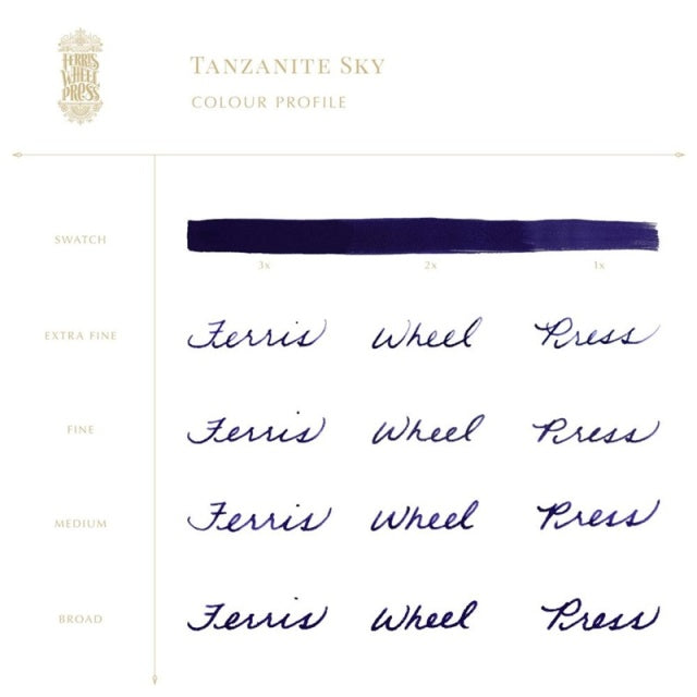 Ferris Wheel Press/Ink/Tanzanite Sky Ink 38ml