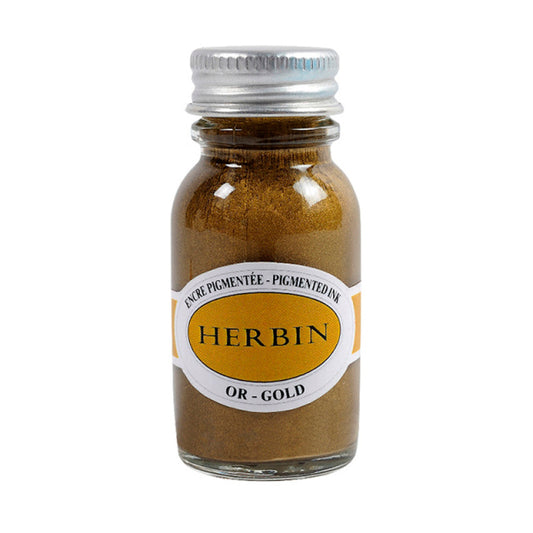 Herbin/カリグラフィーインク/Pigmented Ink: Gold (15ml)