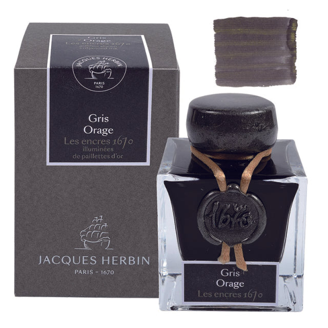 Herbin/Calligraphy Ink/Anniversary Ink 1670: Storm Gray (50ml)