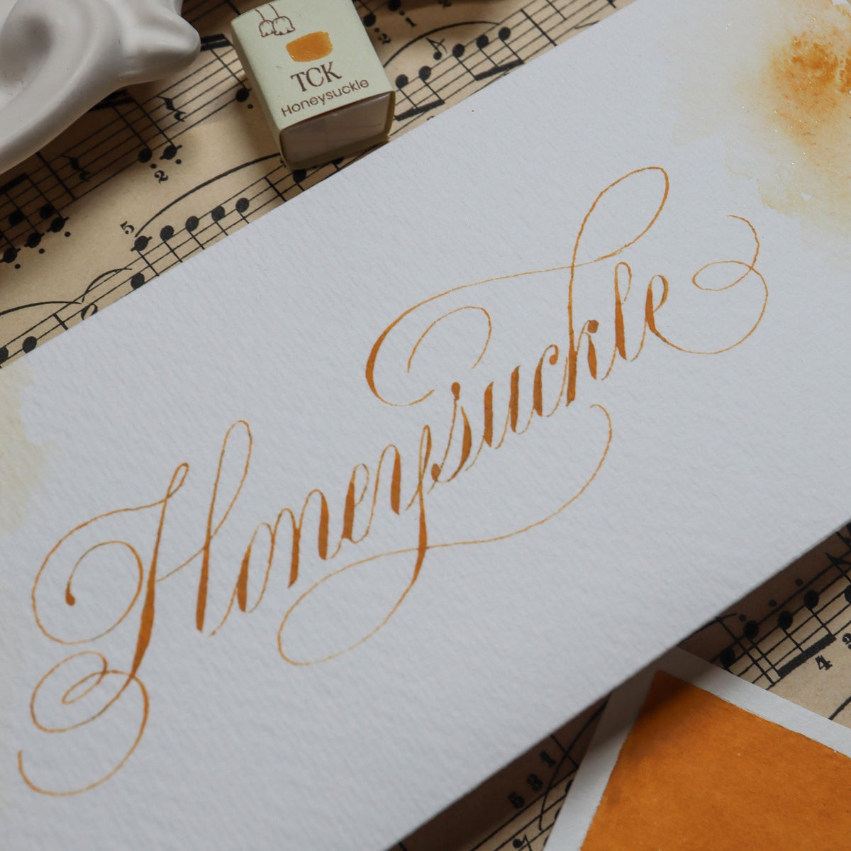 The Creative Kinds/カリグラフィーインク/Single Half Pan Crema - Honeysuckle