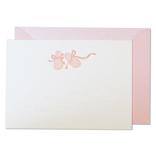 Jan Petr Obr/Single Card/Pink Baby Slippers