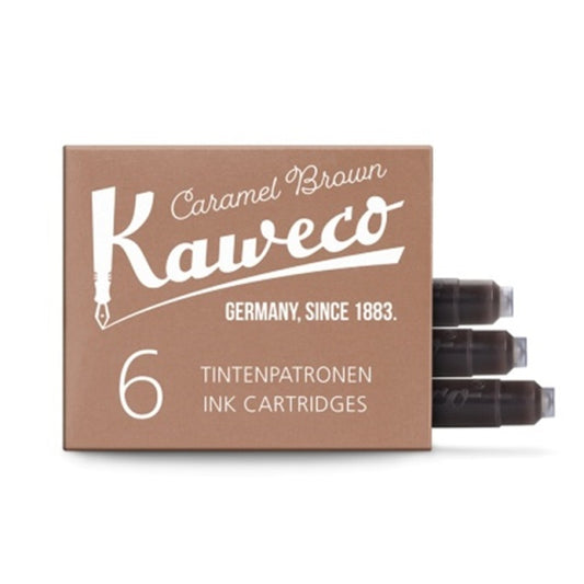Kaweco/インクカートリッジ/Ink Cartridges 6 Pack - Caramel Brown