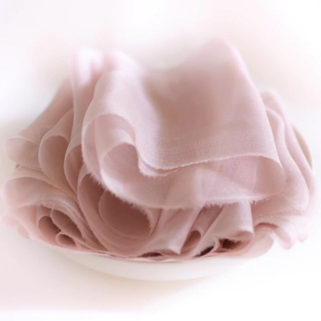 Lademya Silks/Gauze Silk Ribbon -Dusty Pink