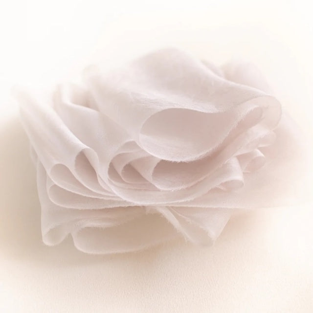 Lademya Silks/ガーゼシルクリボン/Gauze Silk Ribbon -Ecru