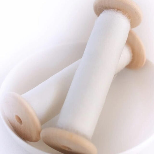 Lademya Silks/ガーゼシルクリボン/Gauze Silk Ribbon -Pure White