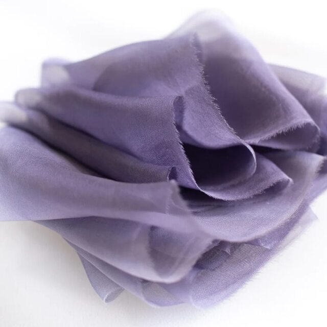 Lademya Silks/Gauze Silk Ribbon -Orchid Evening