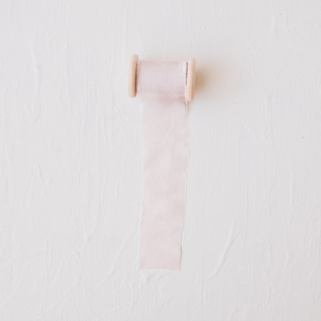 Lademya Silks/オリジナルシルクリボン/Original Silk Ribbon -Beige Pink