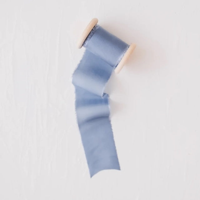 Lademya Silks/オリジナルシルクリボン/Original Silk Ribbon -Blue Gray