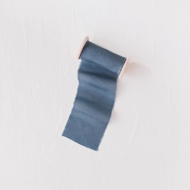 Lademya Silks/Original Silk Ribbon -Dusk Blue