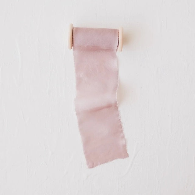 Lademya Silks/オリジナルシルクリボン/Original Silk Ribbon -Dusty Pink