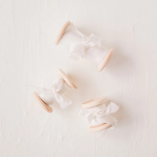 Lademya Silks/オリジナルシルクリボン/Original Silk Ribbon -Pure White