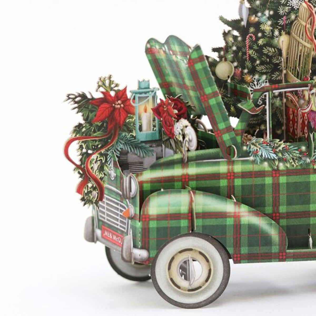 Me&McQ/シングルカード/Tartan Christmas Car