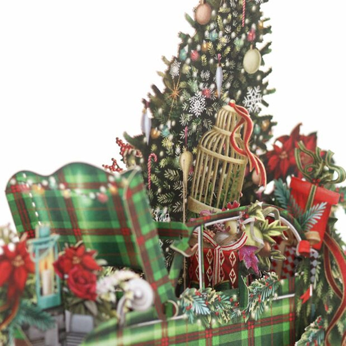 Me&McQ/シングルカード/Tartan Christmas Car