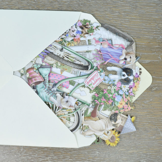 Me&McQ/シングルカード/Happy Birthday: Puppies