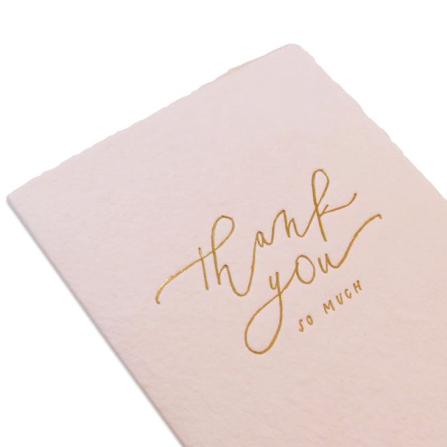 OBLATION/Box Card/Thank you so much - Calligraphy Note Card