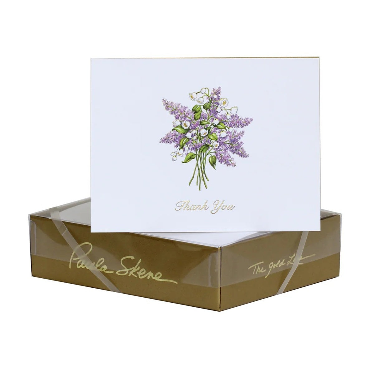 Paula Skene/シングルカード/Lavender & Lilies - Thank You Greeting Card
