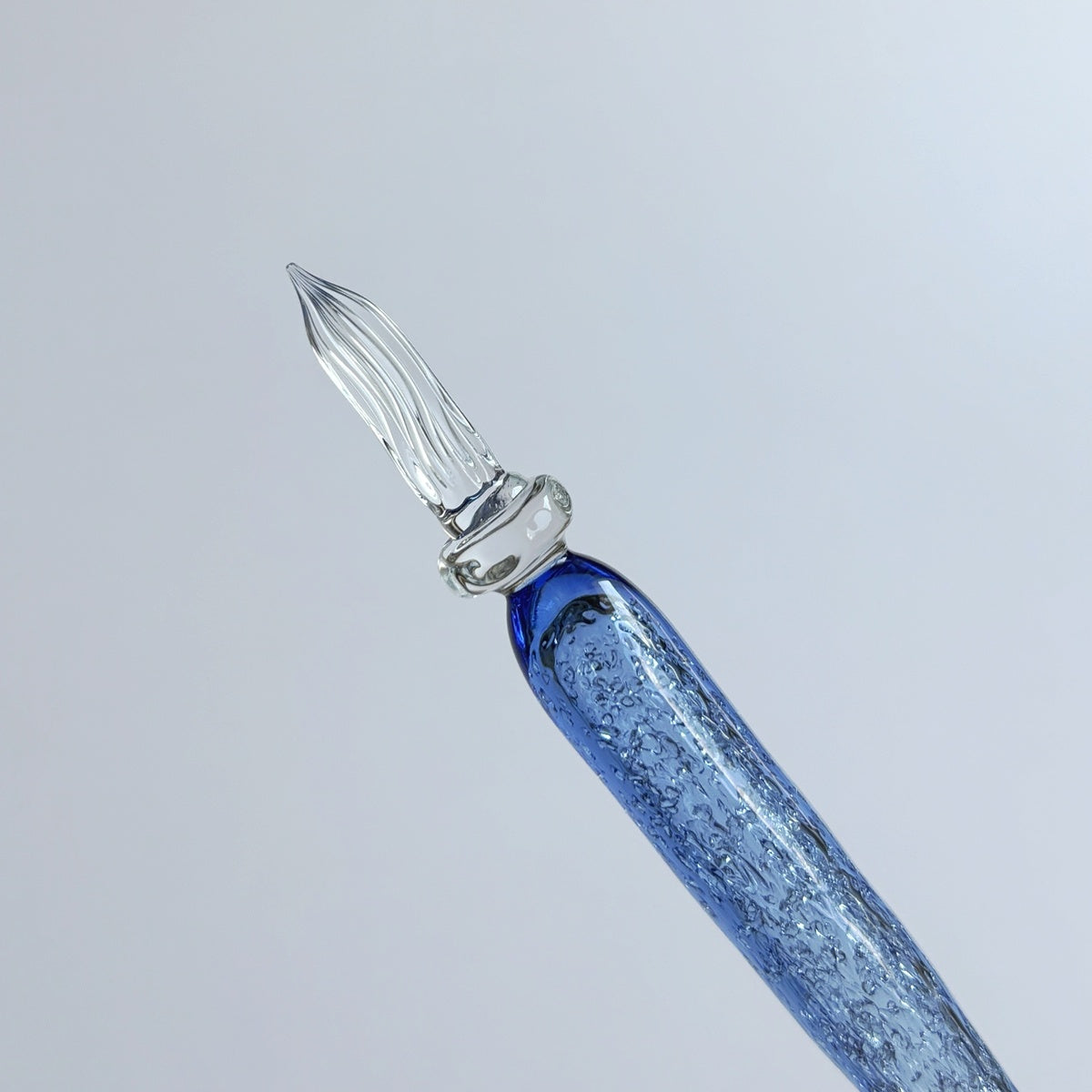 ガラス工房まつぼっくり/ガラスペン/Handmade Glass Pen - Sky Blue
