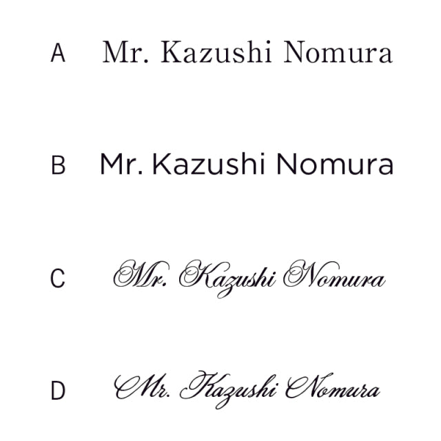 Paper Tree/Vera Wang & William Arthur/Name printing option for place cards