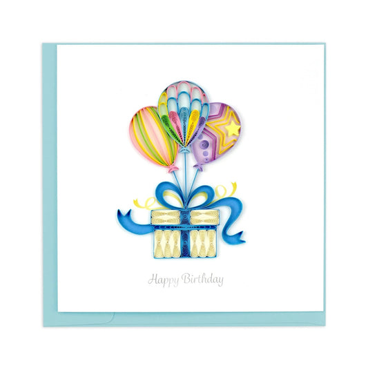 Quilling Card/グリーティングカード/Balloon Surprise Birthday