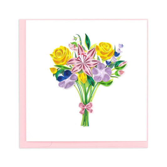 Quilling Card/グリーティングカード/Spring Bouquet