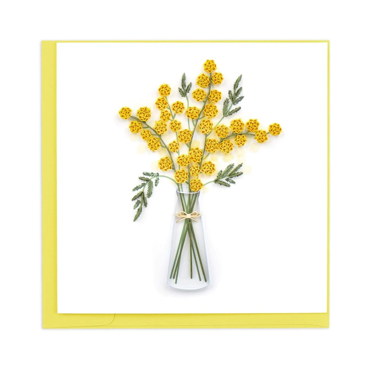 Quilling Card/グリーティングカード/Mimosa Flower