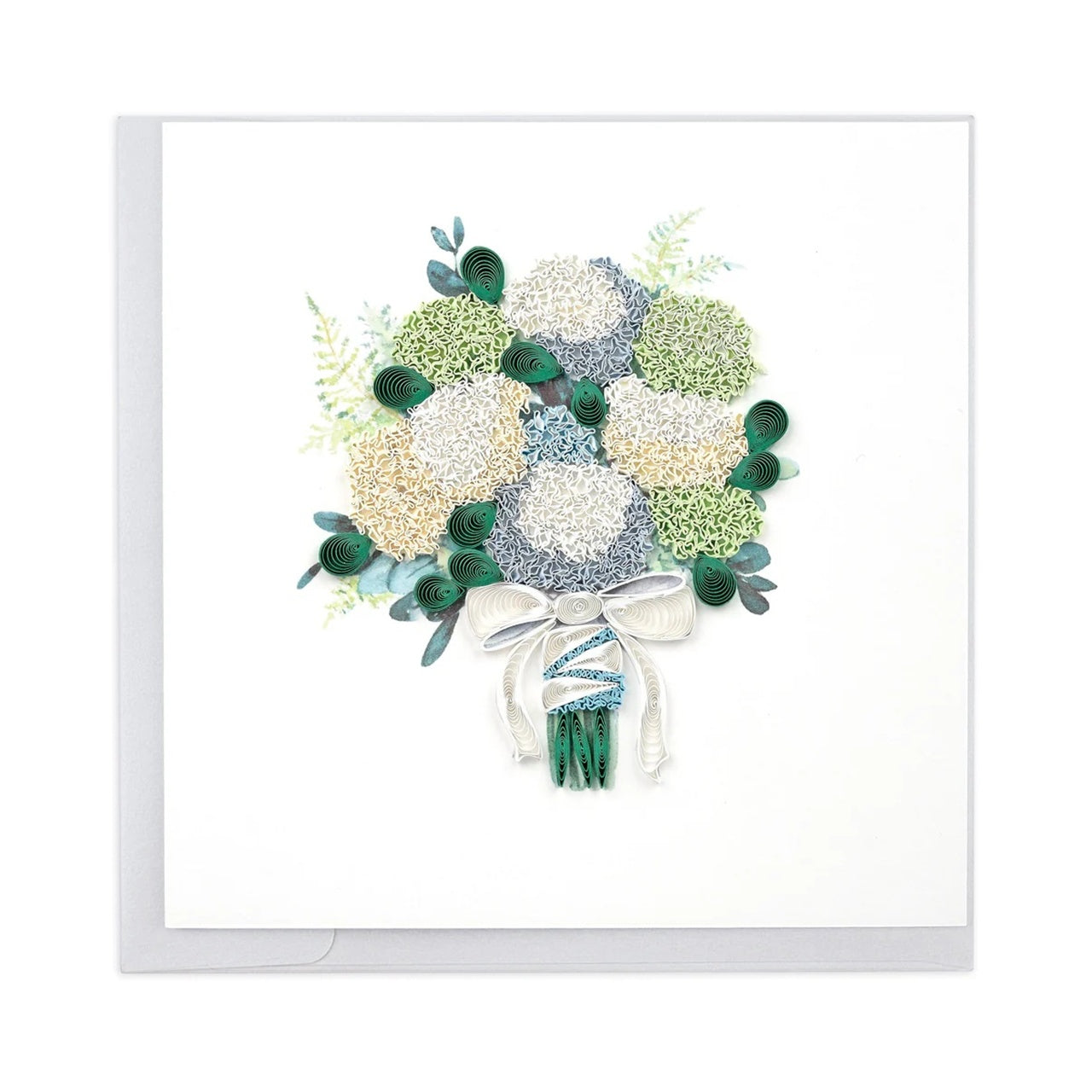 Quilling Card/Greeting Card/Hydrangea Wedding Bouquet