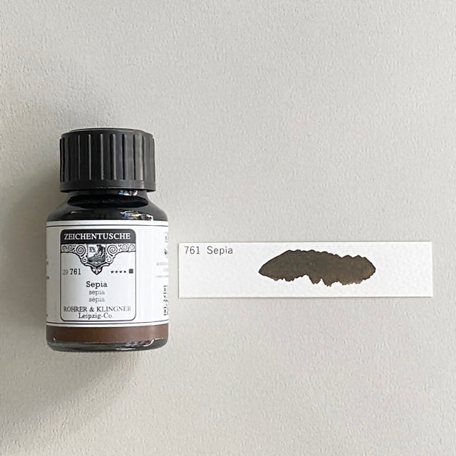 ROHRER & KLINGNER/カリグラフィーインク/Calligraphy Ink - Sepia