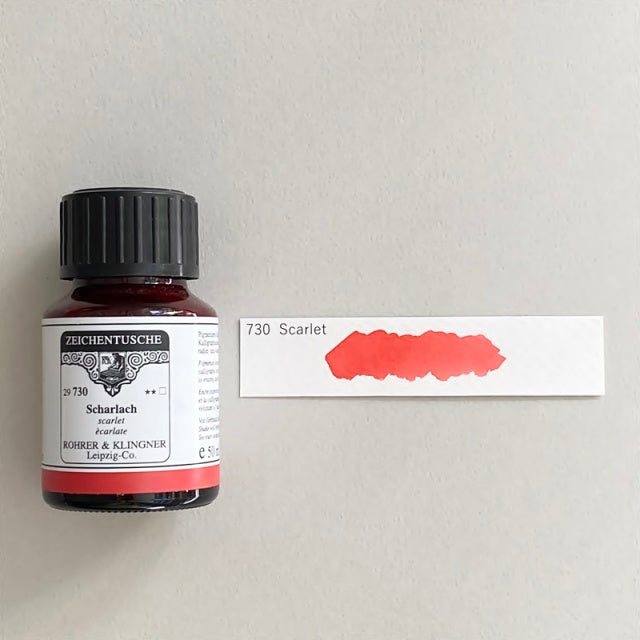 ROHRER & KLINGNER/カリグラフィーインク/Calligraphy Ink - Scarlet