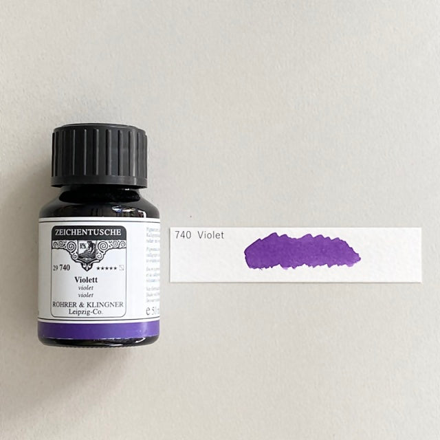 ROHRER & KLINGNER/カリグラフィーインク/Calligraphy Ink - Violet