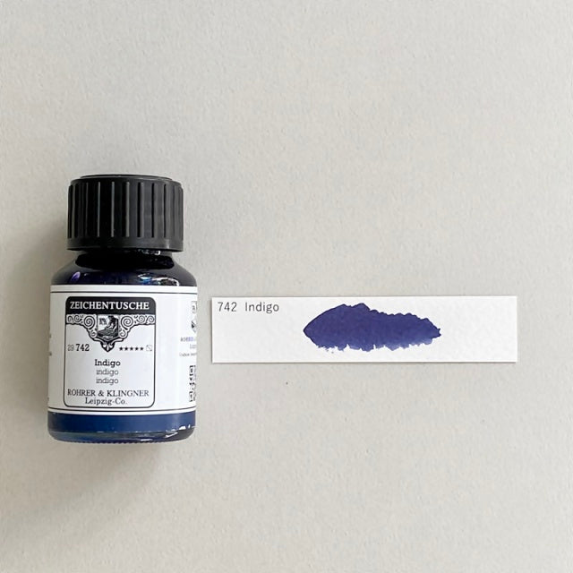 ROHRER & KLINGNER/カリグラフィーインク/Calligraphy Ink - Indigo