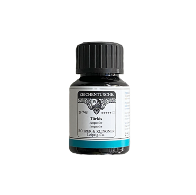 ROHRER & KLINGNER/カリグラフィーインク/Calligraphy Ink - Turquoise
