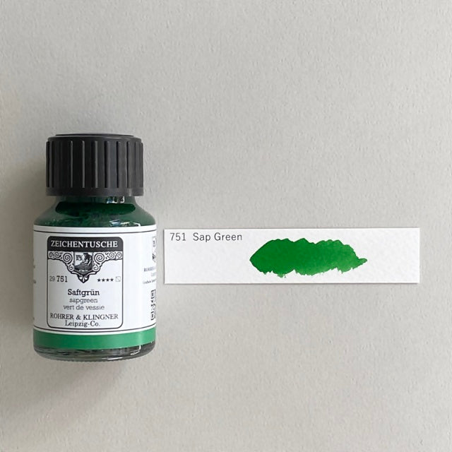 ROHRER & KLINGNER/カリグラフィーインク/Calligraphy Ink - Sap Green
