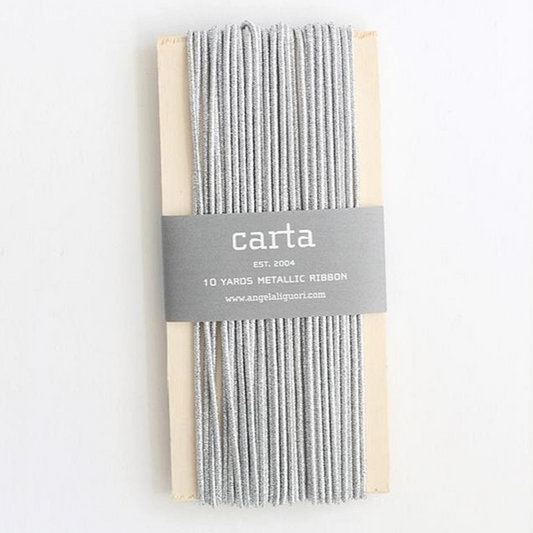 Studio Carta/メタリックエラスティックラウンドコード/Metallic Elastic Round Cord - Silver