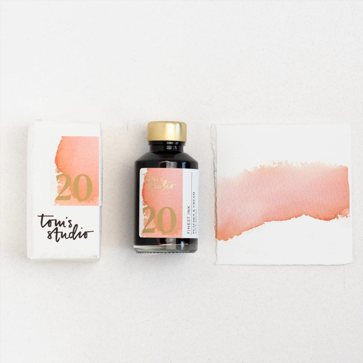 Tom's Studio/Ink/Fountain Pen Ink - 20 Peaches & Cream