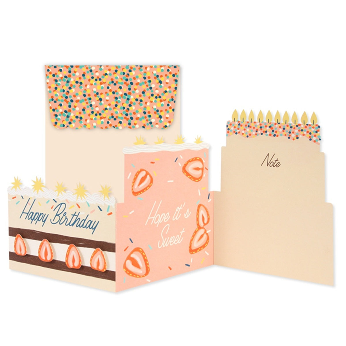 UP WITH PAPER/Single Card/Cake