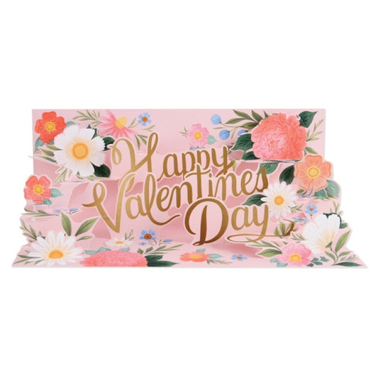 Up With Paper/シングルカード/Valentine Panoramics Valentine Bouquet