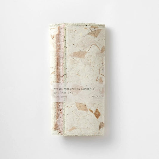 WACCA/ラッピングペーパー/Washi Wrapping Paper Set 003 Natural