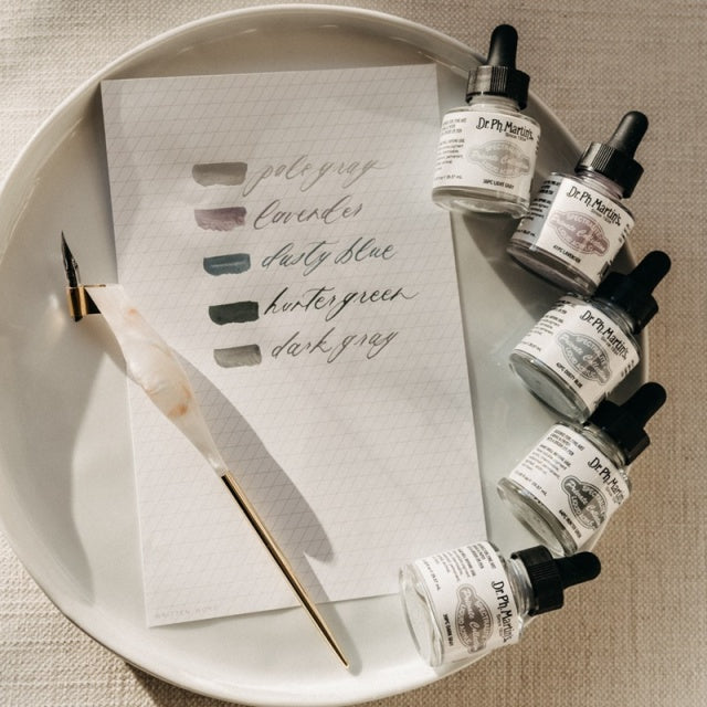 Written Word Calligraphy/Cool Tone Calligraphy Ink Set of 5
