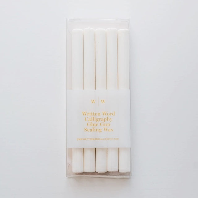 Written Word Calligraphy/グルーガンワックス/White Glue Gun Sealing Wax